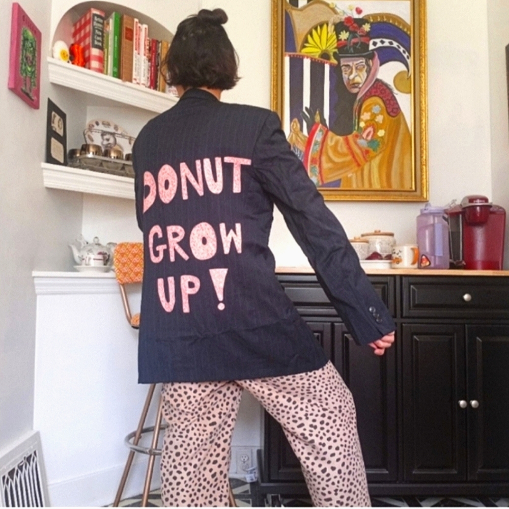 Hand painted Blazer Donut Grow UP 🍩